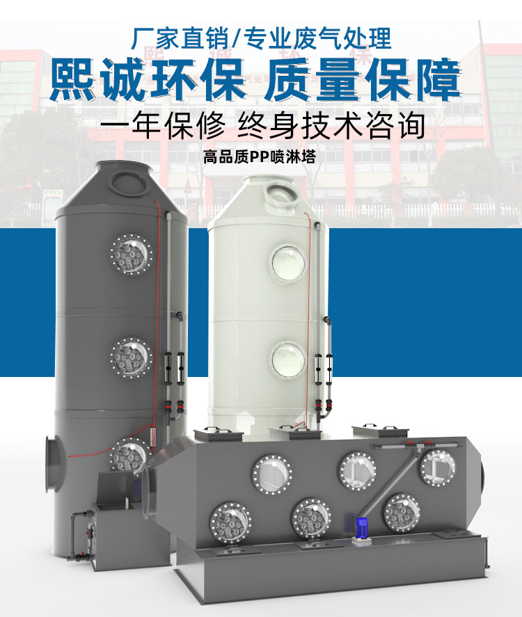 pp臥式噴淋塔 pp臥式噴淋塔